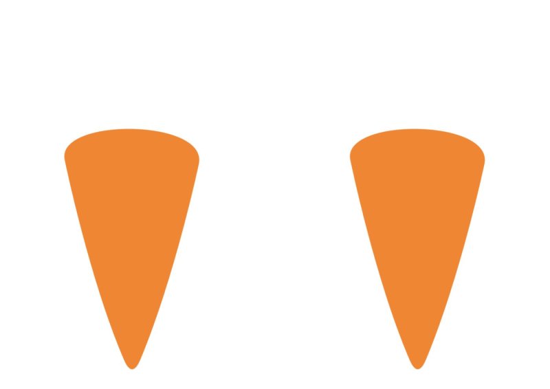 Нос морковка для снеговика