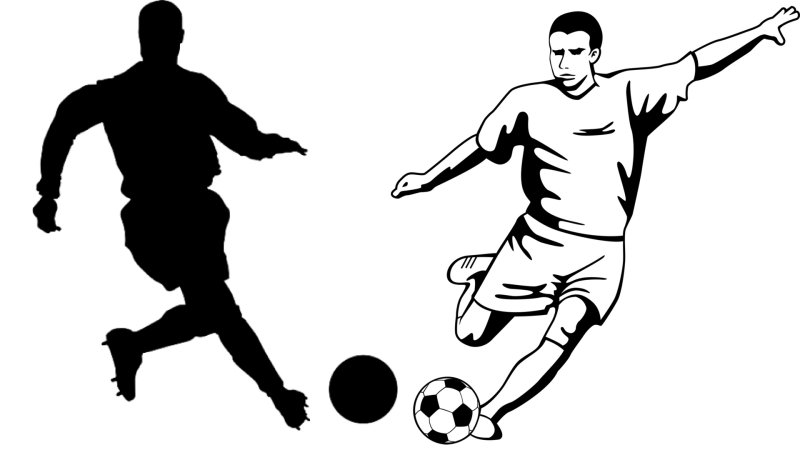 Футболист контур