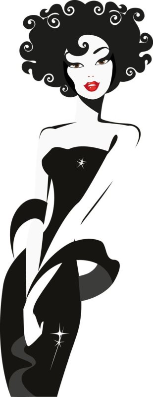 Силуэт дамы