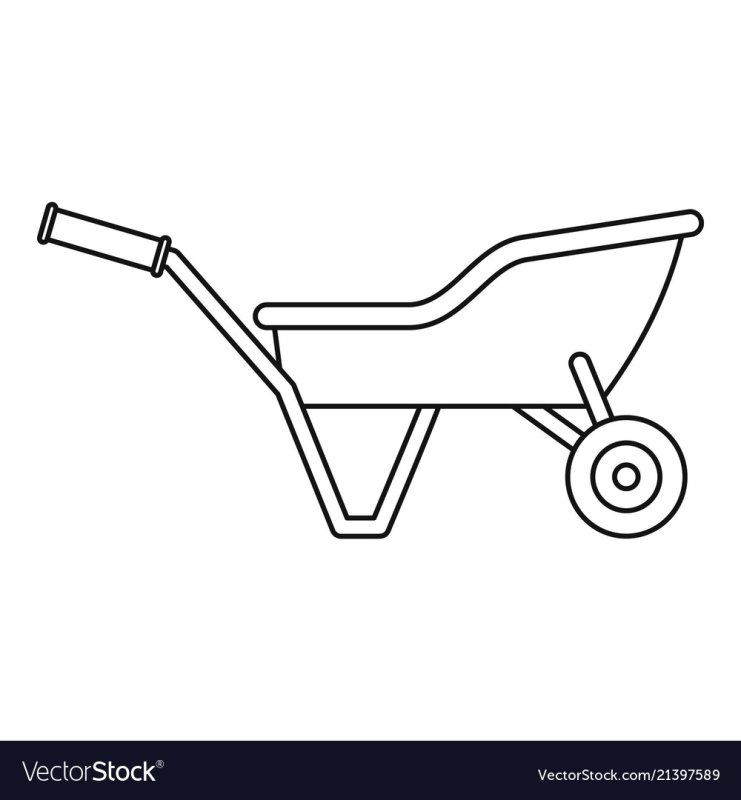 Раскраска тачка Садовая