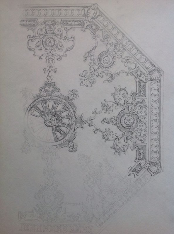 Нарисованная лепнина