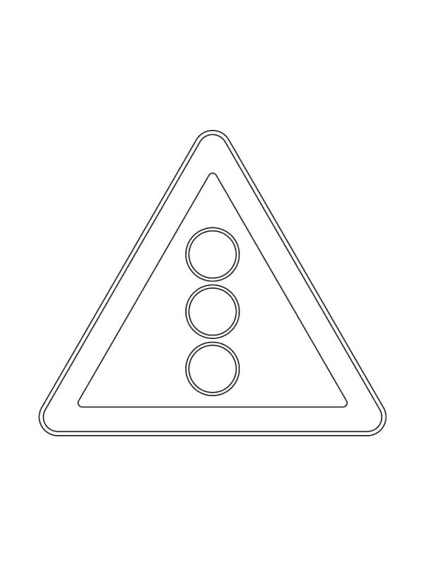 Дорожные знаки раскраска