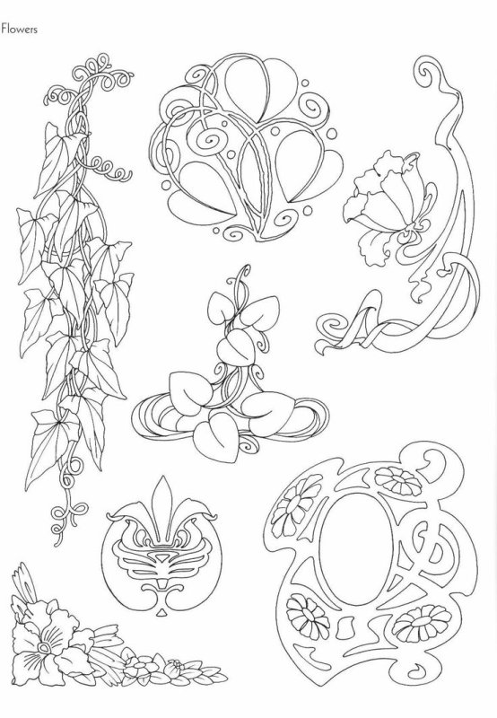 Орнаменты Модерна и ар нуво