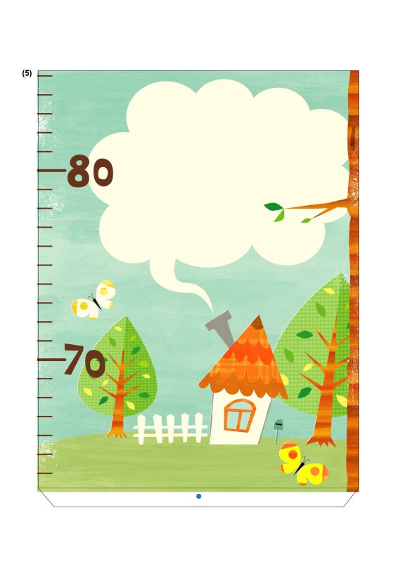 Трафарет ростомера для детей