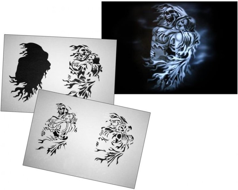 Трафареты для аэрографии на авто