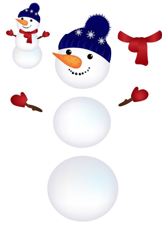 Части снеговика