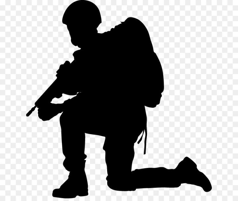 Силуэты солдатиков