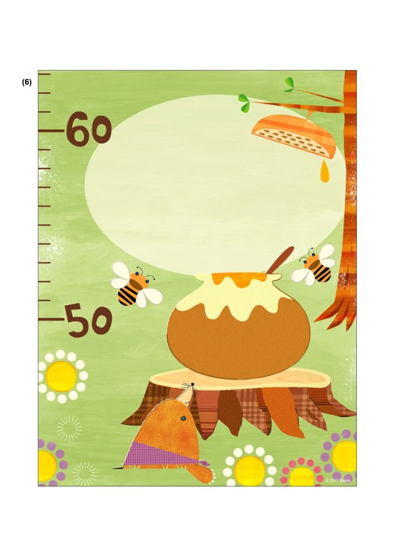 Шаблон ростомера для детей