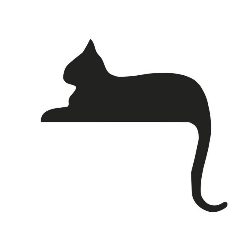 Силуэты котов и кошек