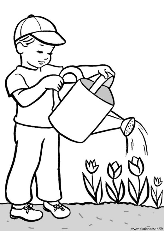 Труд раскраска