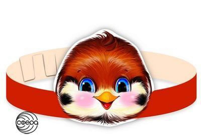 Воробей маска для детей