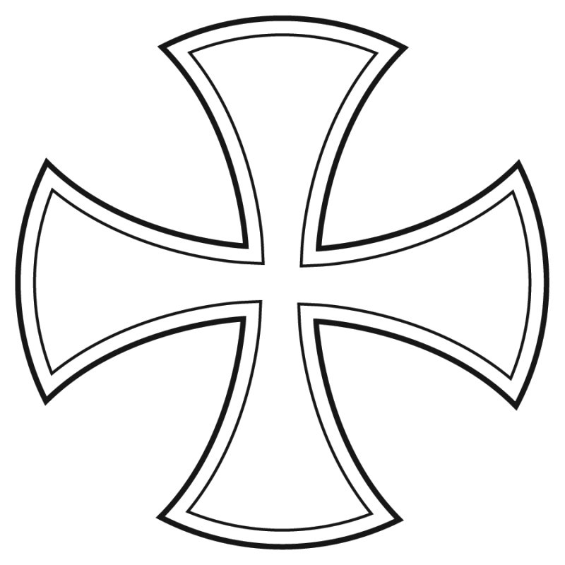 Тевтонский крест вектор