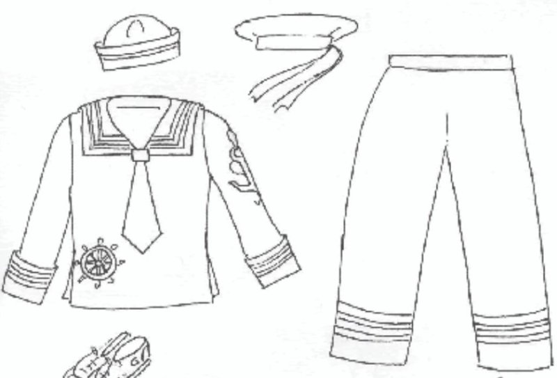 Костюм морячки выкройка