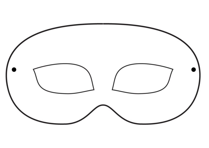 Dell Arte маска шаблон