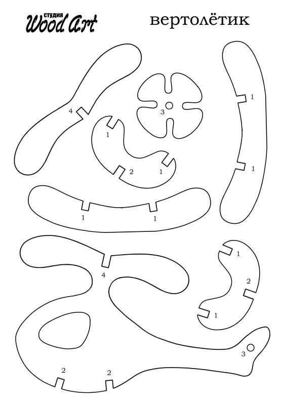 Игрушки из фанеры с макетами