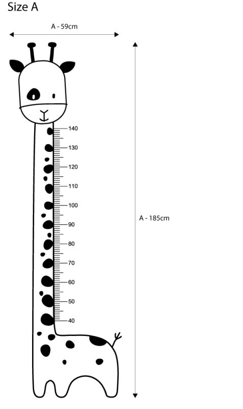 Ростомер детский на стену