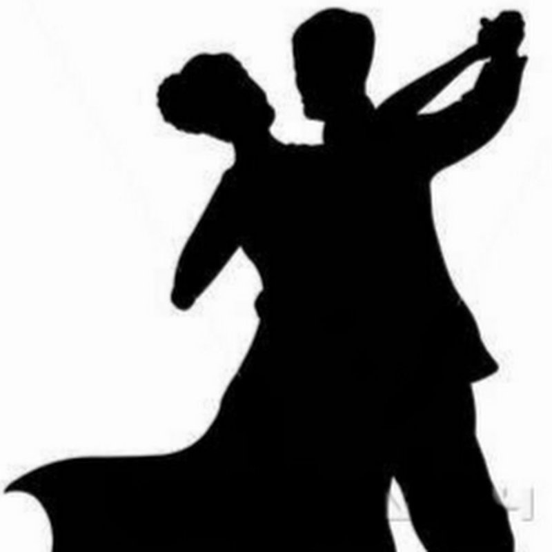 Трафарет танцующей пары
