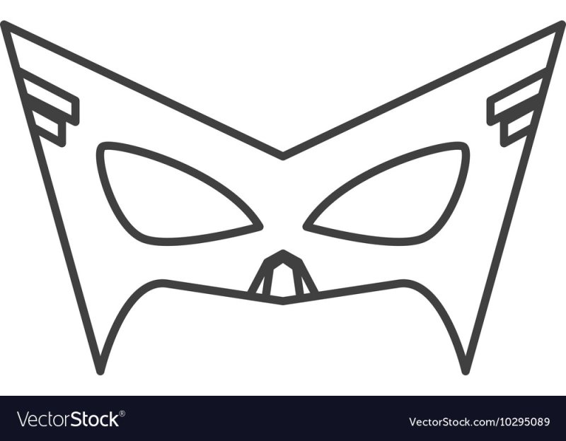 Трафарет маски Супермена