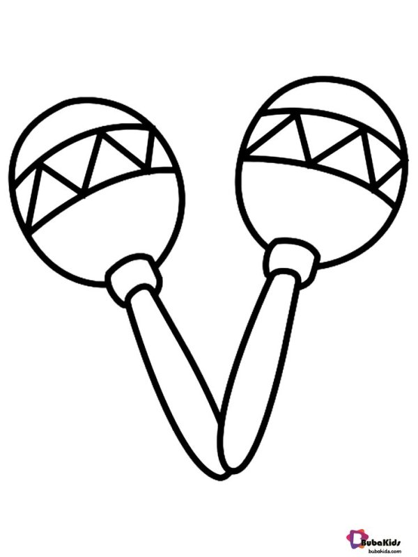 Музыкальные инструменты раскраска