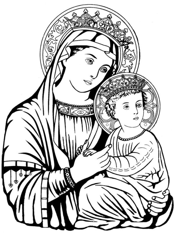 Matka Boska схема вышивки