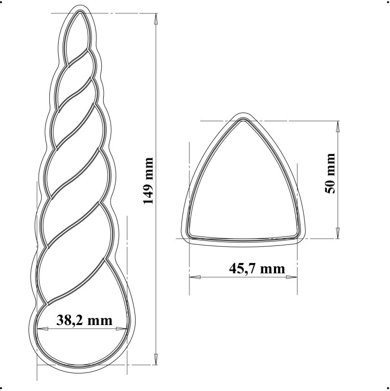 Рог и уши единорога