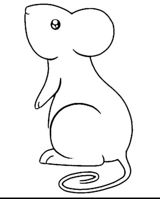 Трафарет мышки