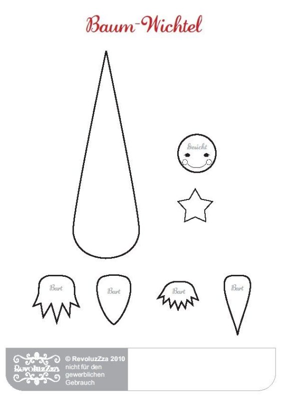 Нос снеговика из фетра