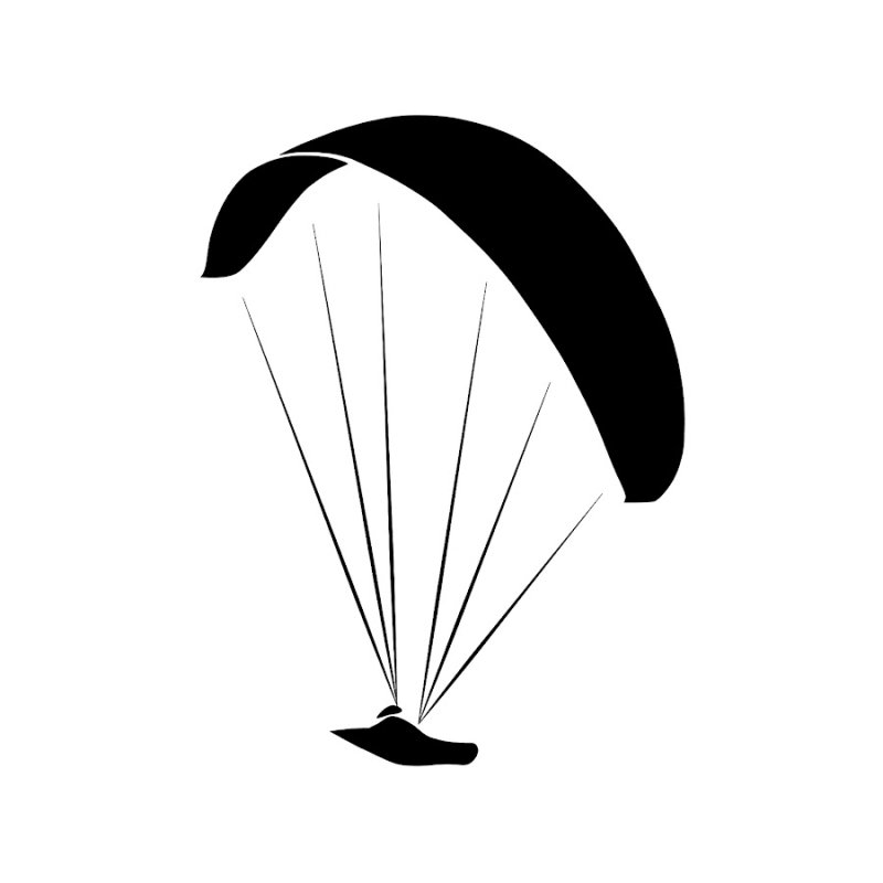 Трафарет параплана