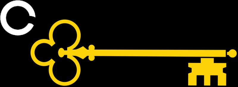 Нарисовать золотой ключик из Буратино