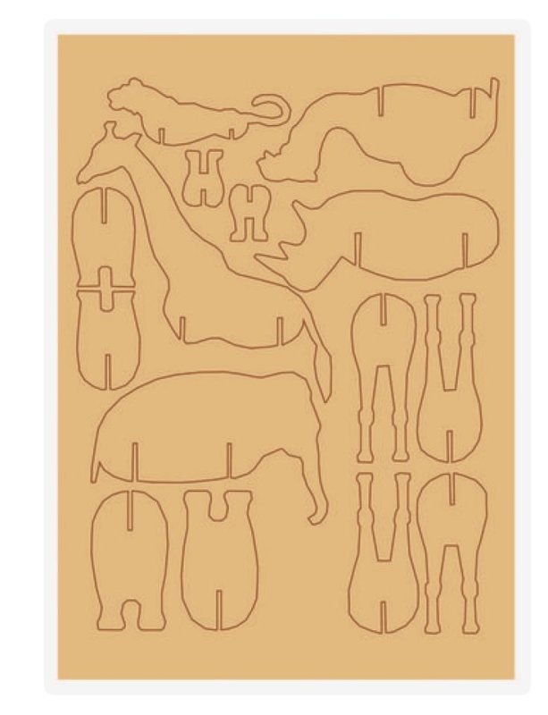 Объемные фигурки из фанеры