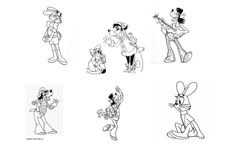 Раскраски для детей ну погоди