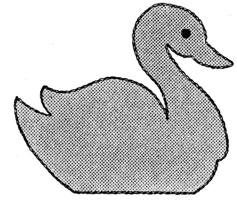 Лебедь для вырезания