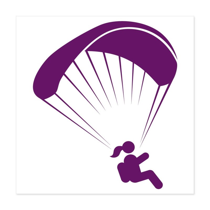 Парашютист силуэт