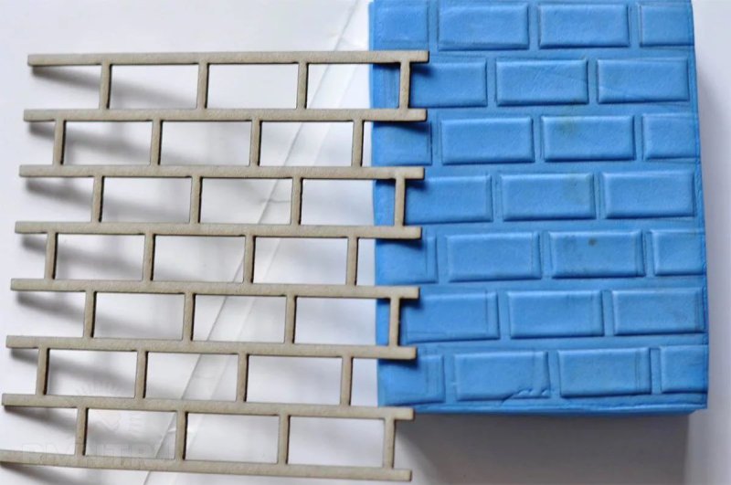 Форма для имитации кирпичной кладки