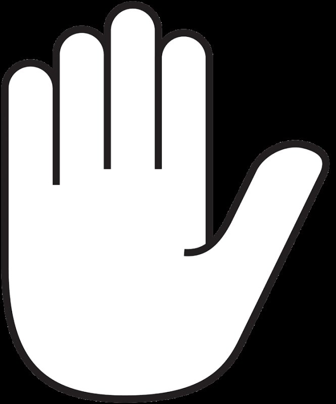 Ладонь контур