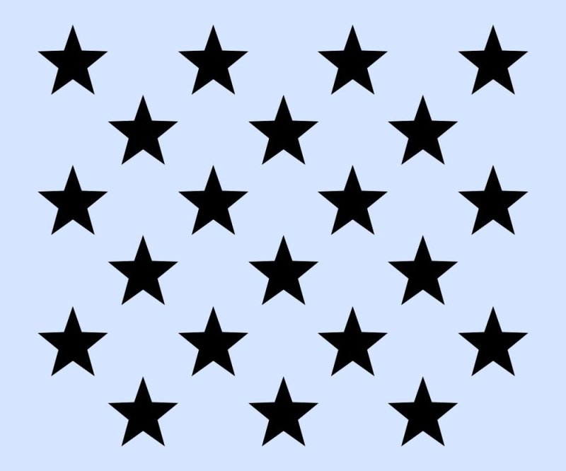 Трафарет звезды