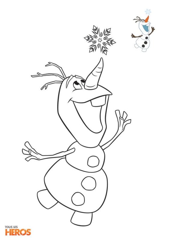 Олаф на окне