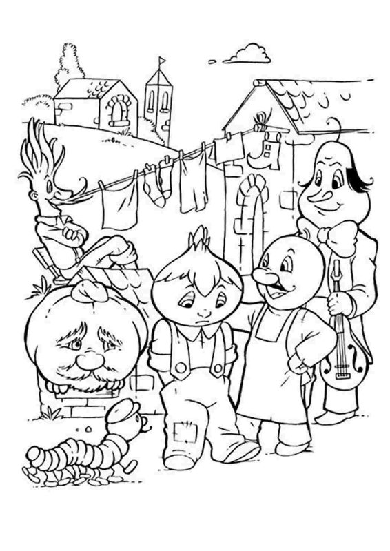 Чиполлино герои