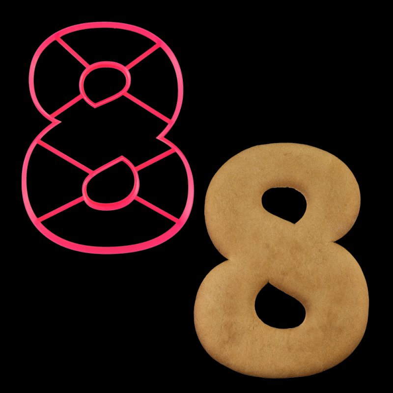 Торт цифра 8