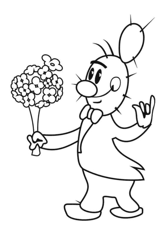 Картинки раскраски Чиполлино для детей