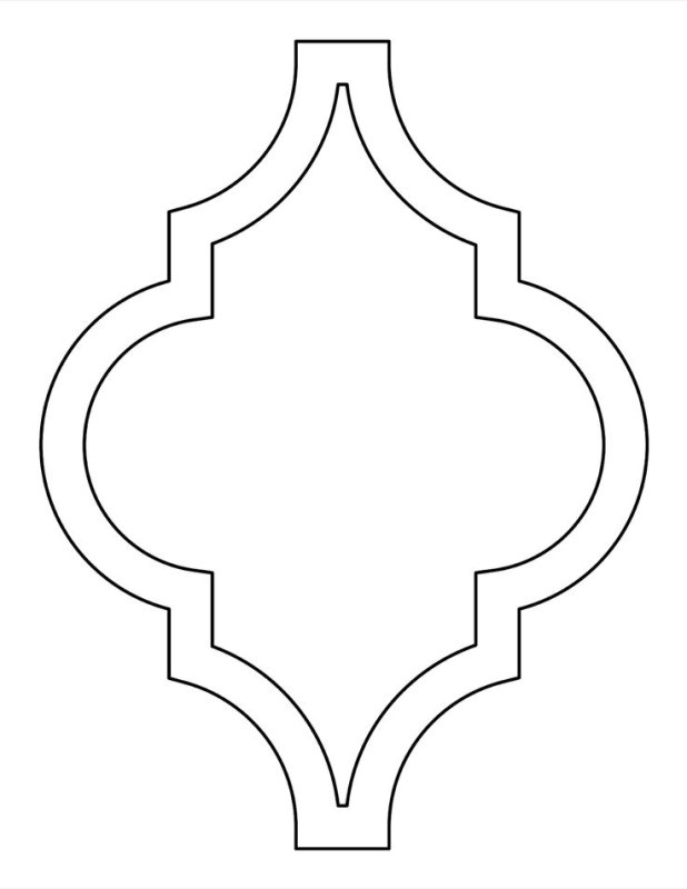 Орнамент трафарет