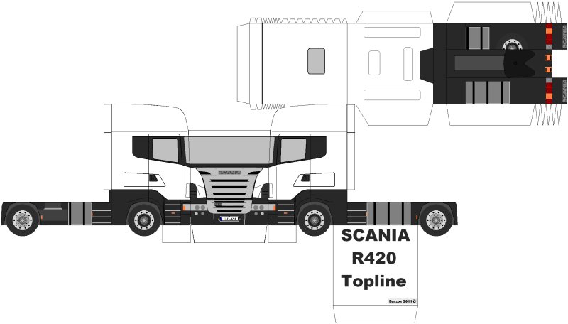 Тягач КАМАЗ развертка