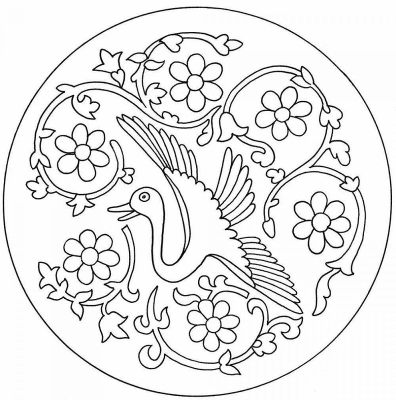 Трафареты для росписи тарелок