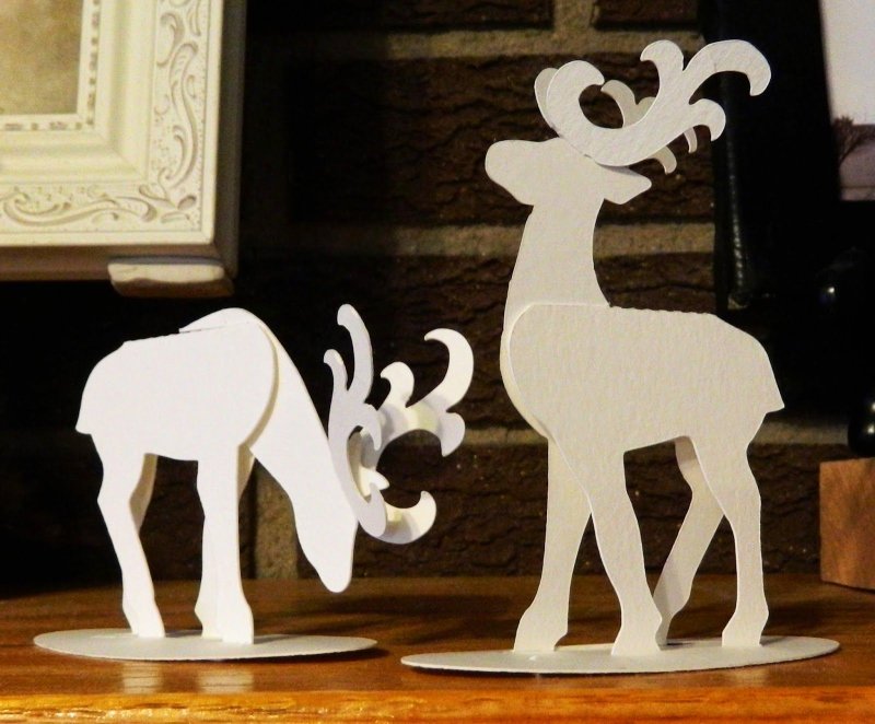 Поделка олень из бумаги