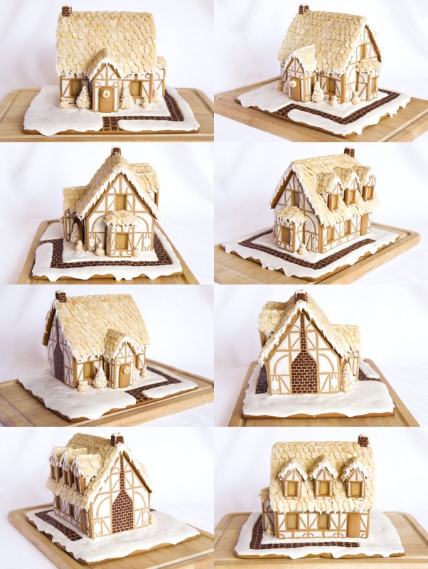 Пряничный домик из картона