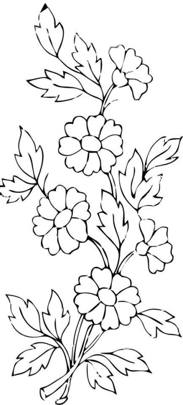 Трафарет "цветы"