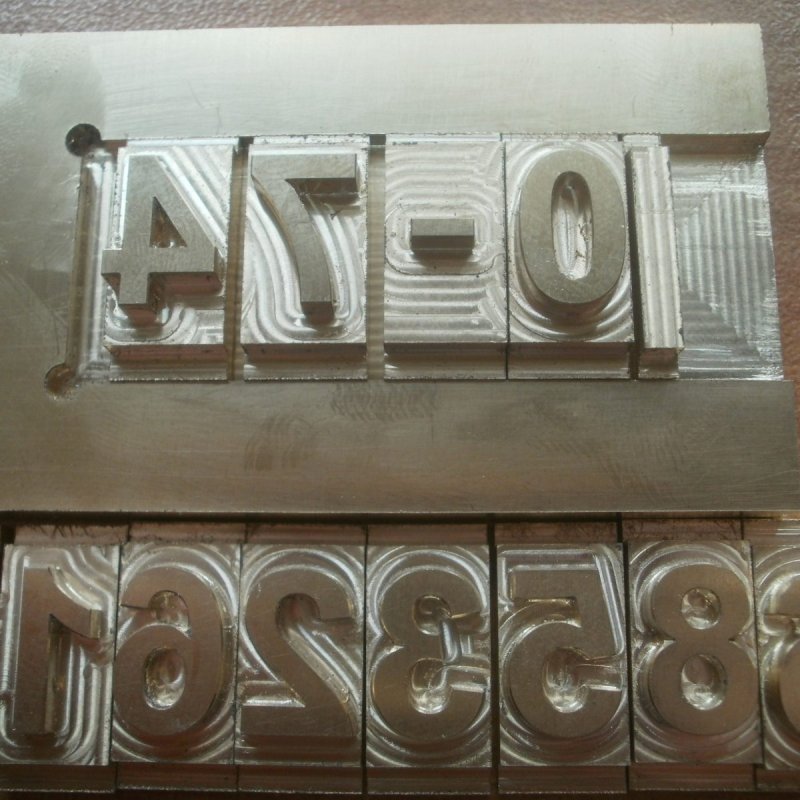 Наборный трафарет для маркировки краской