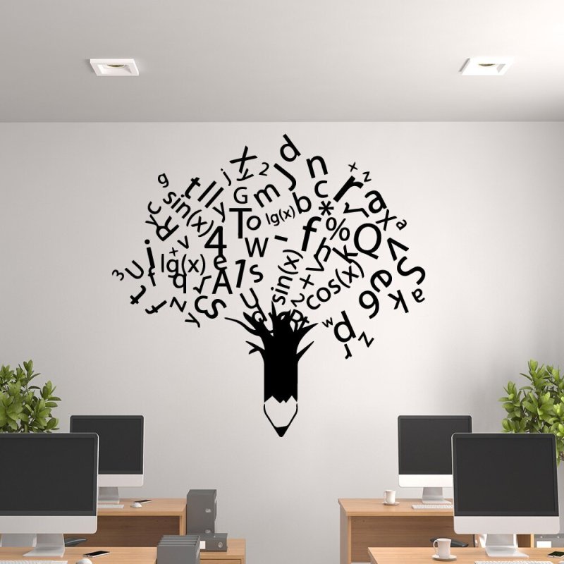 Виниловые наклейки на стену в офис