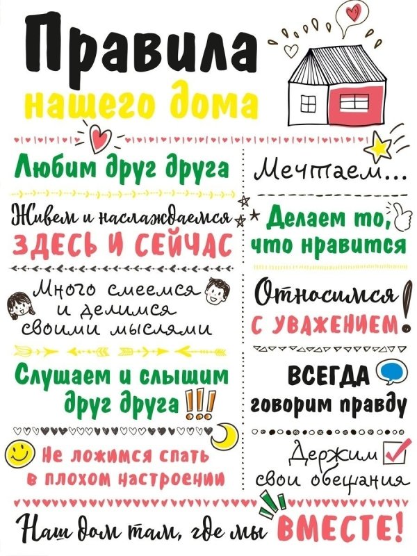 Правила нашего дома