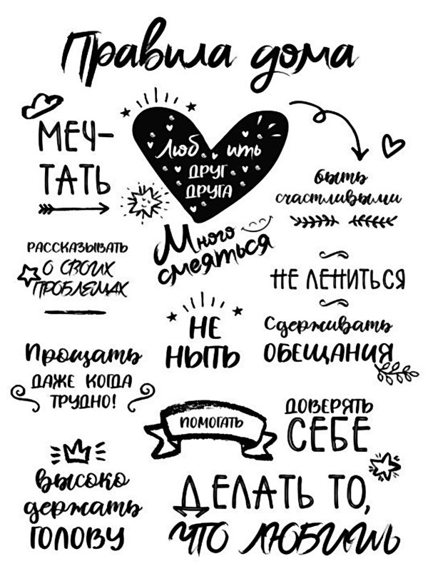 Постер с текстом